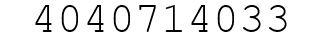 Number 4040714033.
