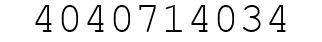 Number 4040714034.