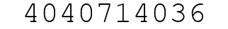 Number 4040714036.