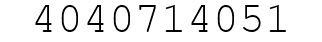 Number 4040714051.
