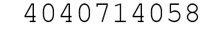Number 4040714058.