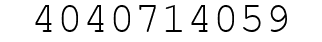 Number 4040714059.