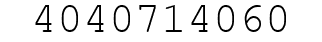 Number 4040714060.