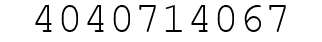 Number 4040714067.
