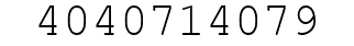 Number 4040714079.