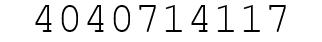 Number 4040714117.