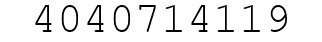 Number 4040714119.