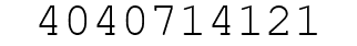 Number 4040714121.