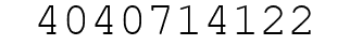 Number 4040714122.