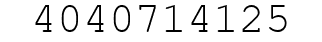 Number 4040714125.