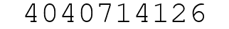 Number 4040714126.