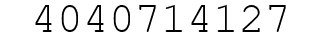 Number 4040714127.