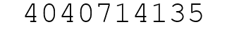 Number 4040714135.