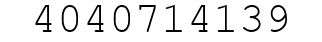 Number 4040714139.