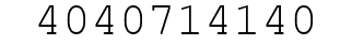Number 4040714140.