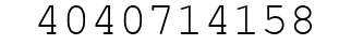 Number 4040714158.