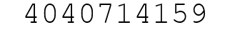Number 4040714159.