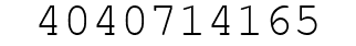 Number 4040714165.