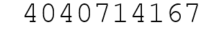 Number 4040714167.
