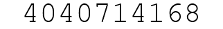 Number 4040714168.