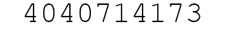 Number 4040714173.