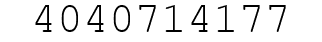 Number 4040714177.
