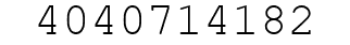 Number 4040714182.