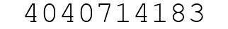 Number 4040714183.
