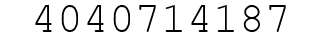 Number 4040714187.