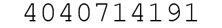 Number 4040714191.