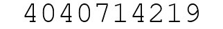Number 4040714219.