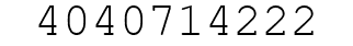 Number 4040714222.
