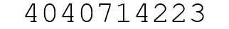 Number 4040714223.