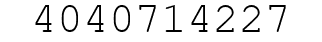 Number 4040714227.