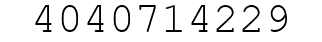 Number 4040714229.