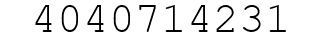 Number 4040714231.