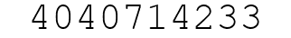 Number 4040714233.