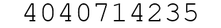 Number 4040714235.
