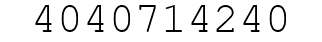 Number 4040714240.
