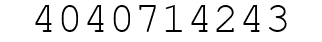 Number 4040714243.