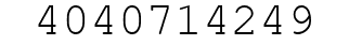 Number 4040714249.
