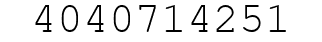 Number 4040714251.