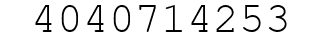 Number 4040714253.