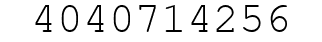 Number 4040714256.