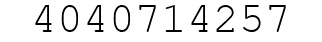 Number 4040714257.