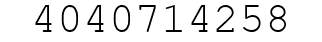 Number 4040714258.