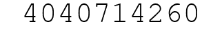 Number 4040714260.