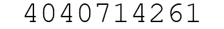 Number 4040714261.