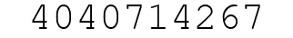 Number 4040714267.