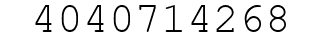 Number 4040714268.